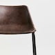 image 5 of Interiors by Premier Elevated And Comfortable Mocha Bar Stool With Black Legs, Sleek Design Kitchen Stool, Contemporary Bar Stool