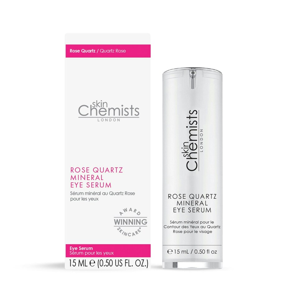 image 1 of skinChemists Rose Quartz Mineral Eye Serum 15ml Twin Value Savings Pack