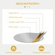 image 5 of HOMCOM Metal Wall Art 65cm Round Mirror for Living Room Dining Room Gold Tone