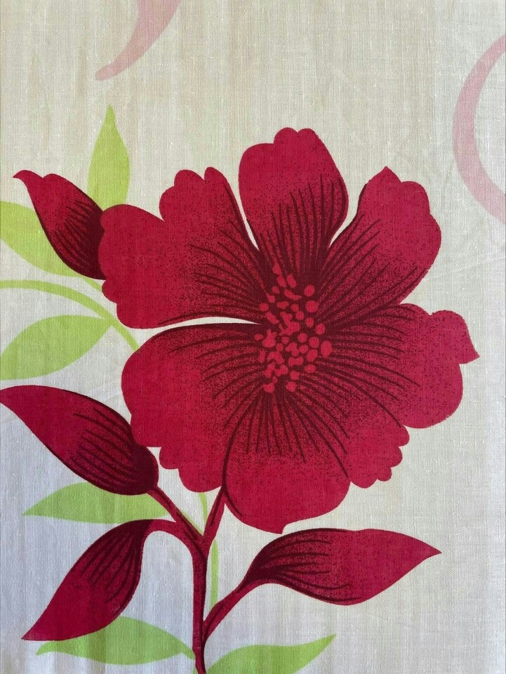 image 1 of Bethany Floral Duvet Cover Set - Double - Red