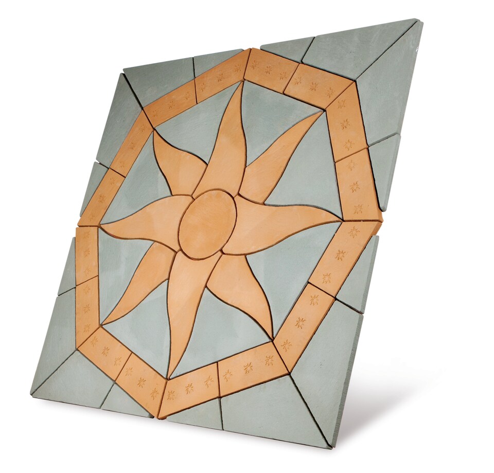 image 1 of Lakeland Sun Patio Kit 5.76m2 (2400 x 2400mm) - Bowland Stone - Garden Feature Patio Paving Kit