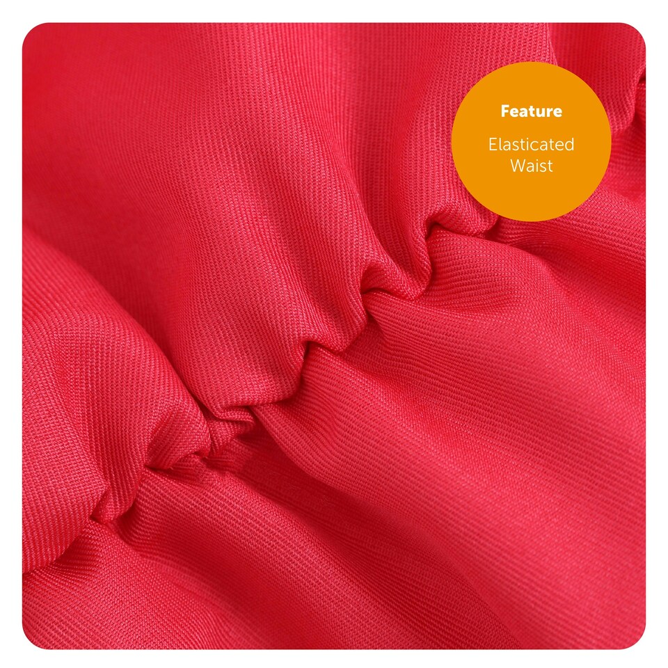 image 1 of Adults Red Jumpsuit with Hood Costume + Salvador Mask | Red | XL