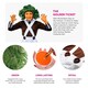 image 2 of Chocolate Factory Worker Costume - Wig, Face Paint & Gloves Brown | S