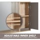 image 5 of HOMCOM 49x57cm Wall Mounting Bathroom Cabinet & Mirror Shelf Door Home Storage