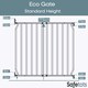 image 3 of Safetots Eco Screw Fit Baby Gate, White, 70cm - 80cm, Stair Gate for Toddler and Baby, Screw Fit Safety Barrier