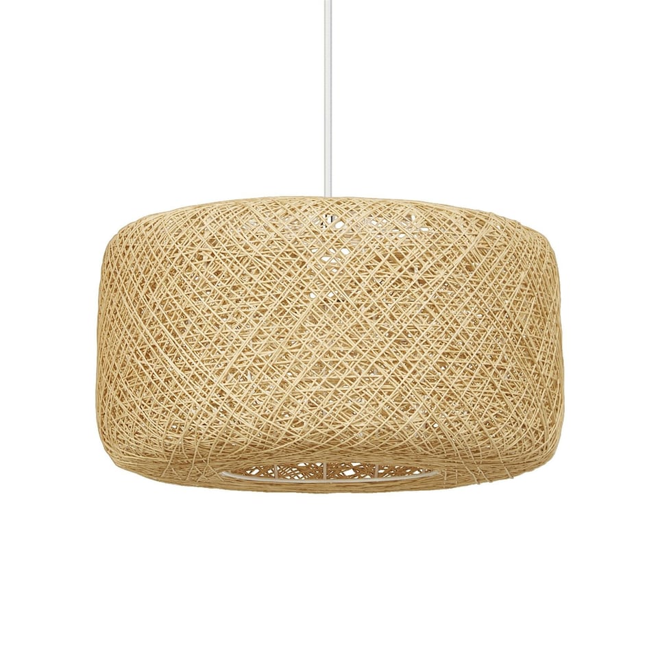 image 1 of Osram Decor Paper Bale Pendant Ceiling Light 1 X E27 Beige Cream