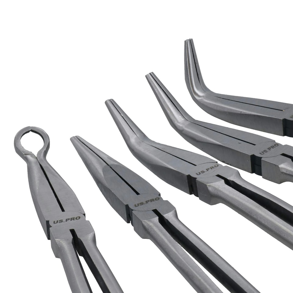 image 1 of 8" / 200mm Plier Pliers Set Combination Long Nose Cutters Soft Grip Handles 3pc