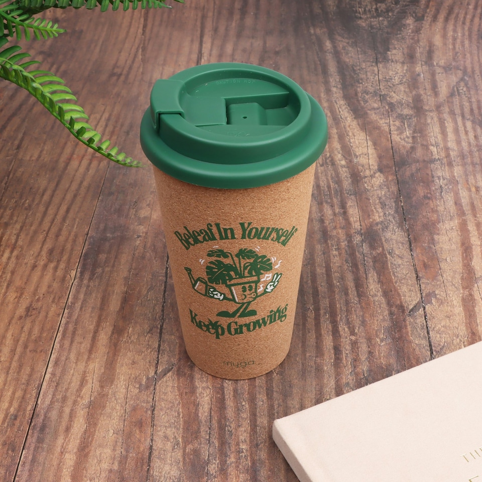 image 1 of Myga Double Walled Cork Cup - Beleaf