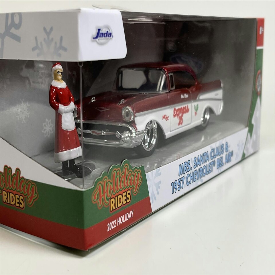 image 1 of Mrs Santa Claus and Chevrolet Bel Air 1:32 Scale Jada 253253008