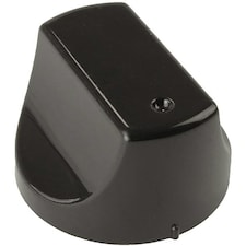 SPARES2GO Black Control Knob Switch for Hotpoint Hot-Ari DH53K DH53KS DH93CK MH99.1 SH31K SH33K SH33KS Oven Cooker