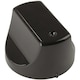 image 1 of SPARES2GO Black Control Knob Switch for Hotpoint Hot-Ari DH53K DH53KS DH93CK MH99.1 SH31K SH33K SH33KS Oven Cooker