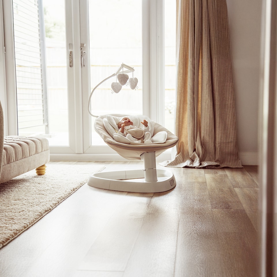 image 1 of Red Kite Sway Electronic Musical Side to Side Swing - Almond | Cream | Almond | One Size | 1