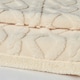 image 3 of BHS Cable Knit Throw with Sherpa Backing, Cream