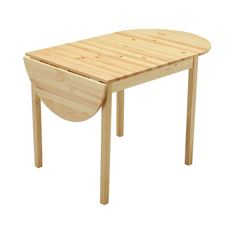 Living And Home Expandable Oval Wooden Dining Table, 139X70X75Cm, Natural