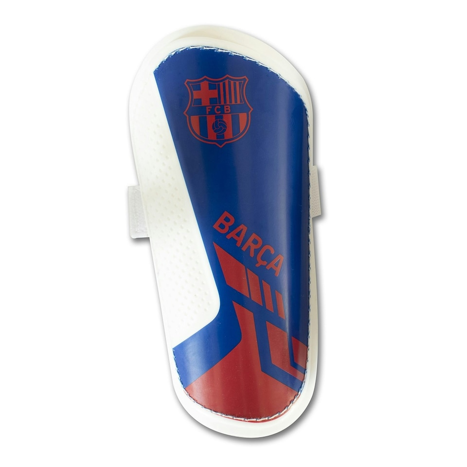 image 1 of Barcelona FC Childrens/Kids Slip-In Shin Guards - Red/Blue - M