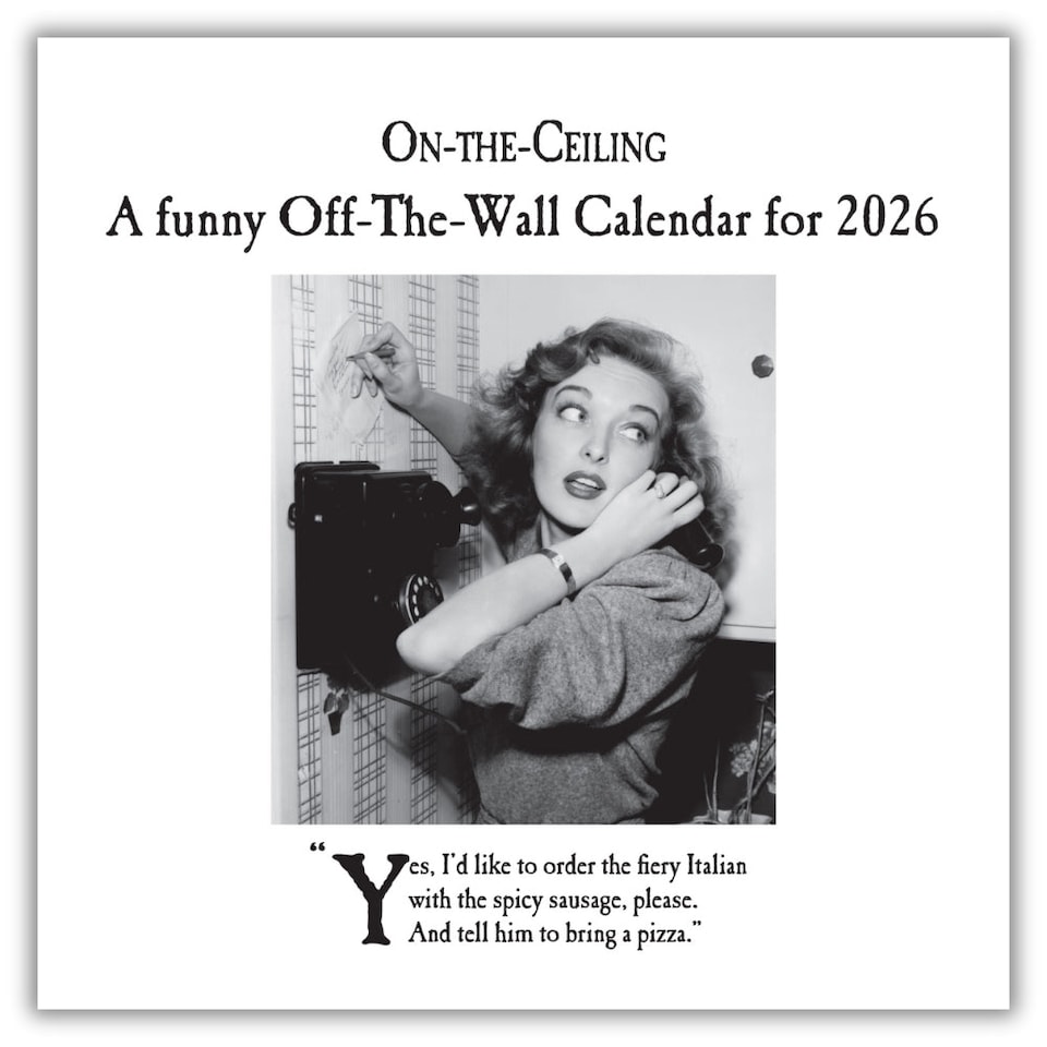 ON THE CEILING 2026 SQUARE CALENDAR