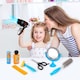 image 3 of Stylist Hairdresser Barber Salon Role Play Set with Working Hairdryer & Accessories for Kids