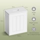 image 7 of VonHaus Holbrook White Bathroom Storage Box with Lid
