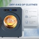 image 4 of HOMCOM 5 kg Portable Vented Tumble Dryer Machine with Timer, Blue