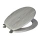 image 1 of Showerdrape Oxford Grey Oak Wooden Toilet Seat