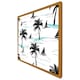 image 4 of Palm trees & sailboats (Picture Frame) Brown | XS