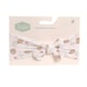 image 1 of Ziggle Baby Top Bow Turban Headband - Hedgehog | White | 1