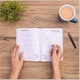 image 6 of 2026 - 2027 Academic Diary A5 Page a Day - Mid Year Planner Aug 2026 to Jul 2027 - Hardback Casebound - Daily Planner | Cream | Cow