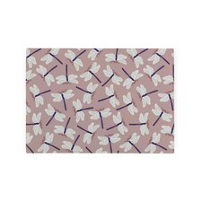 Dragonflies Smooth Glass Worktop Saver - Small Chopping Board