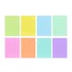 image 2 of Pack of 8 A5 Plain Assorted Coloured Dyslexia Overlay Reading Sheets  - PET Material, Rounded Corners | Multi | Assorted