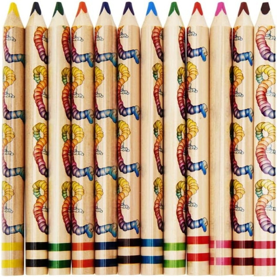 image 1 of Pack of 12 Jumbo Triangle Easy Grips Colour Pencils by World of Colour