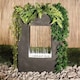 image 3 of Milano Rain Water Feature Planter with Lights H77cm