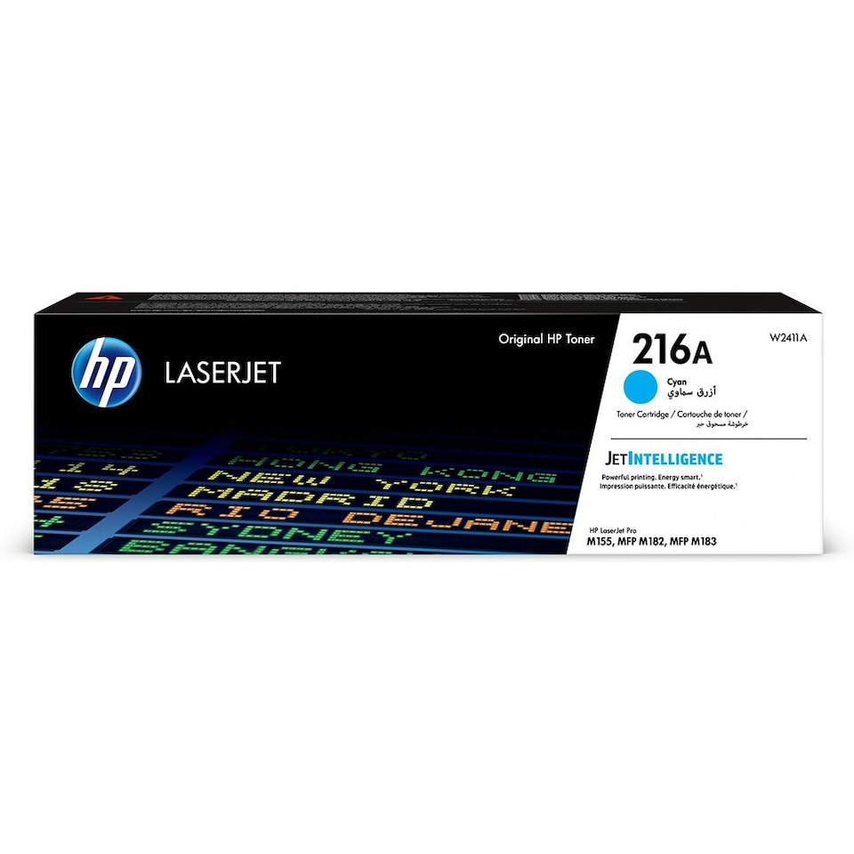 HP 216A Cyan Standard Capacity Toner Cartridge 850 pages for HP Color LaserJet Pro MFP M182/M183 series - W2411A N/A