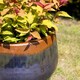 image 3 of Primrose Terracotta Tall Round Honey Pot Style Planter In Grey and Blue 42cm