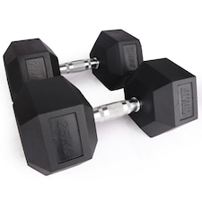 Phoenix Fitness Pair of Hex Dumbbells - 25kg