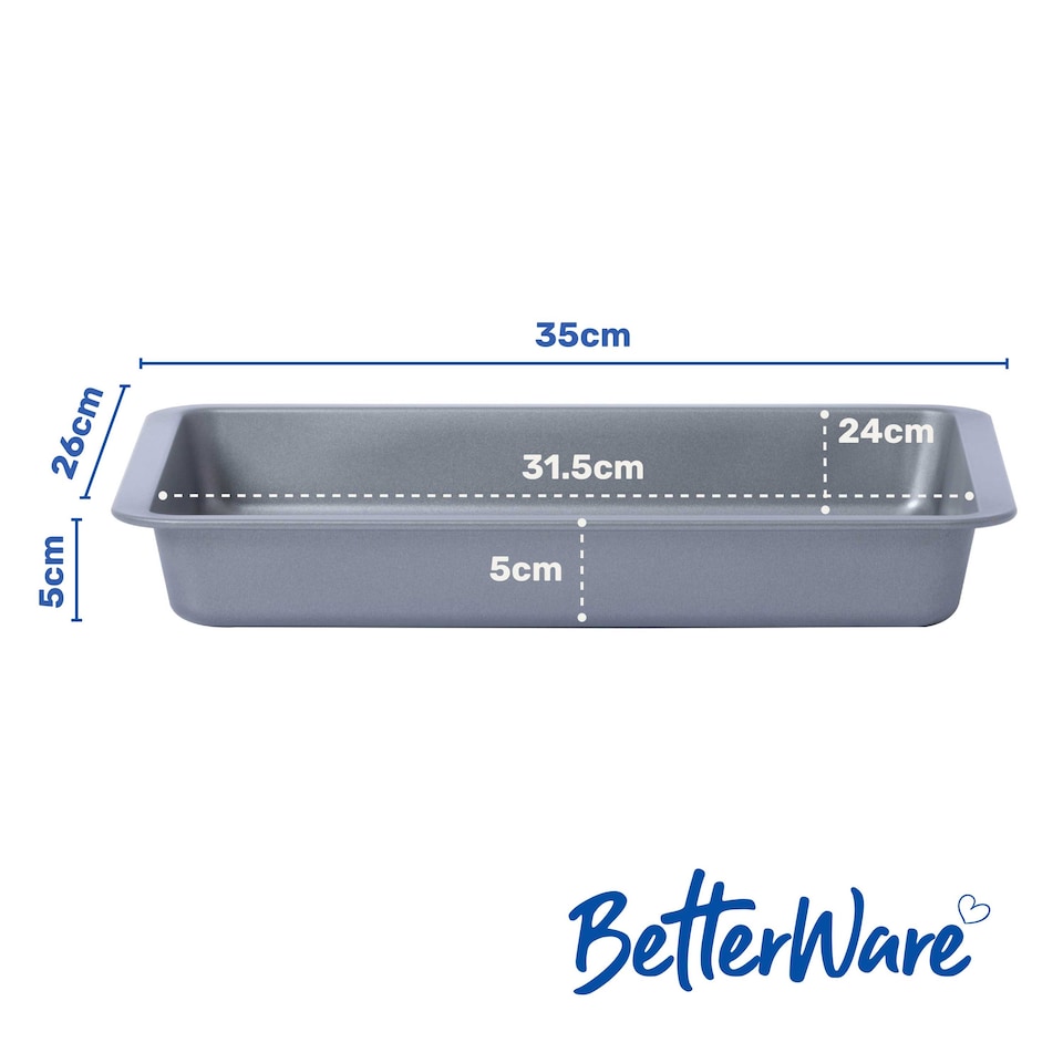 image 1 of BetterWare Essentials 35cm Non-Stick Deep Tray