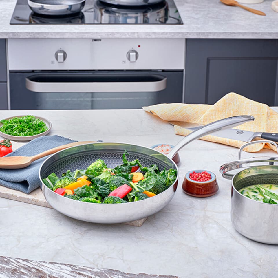 image 1 of Stoven Hextra 24cm Non-Stick Frying Pan