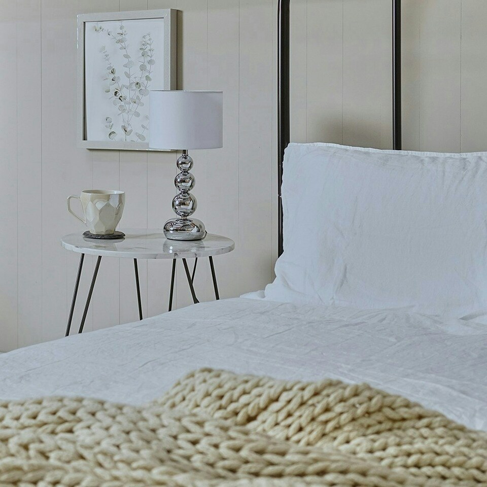 image 1 of ValueLights Marissa Dimmable Polished Silver Table Lamp and E14 Candle LED 5W Warm White 3000K Bulb White
