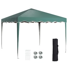Outsunny 3x3(m) Pop Up Gazebo Marquee Tent for Garden w/ Carry Bag Grey