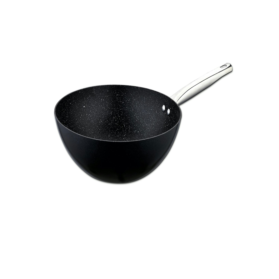 image 1 of Zest Gusto Collection Non-Stick Granite Wok Pan - 24 cm Wok Pan (2.7 Lt)