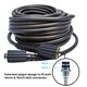 image 2 of M22 Female - M22 Female 14mm & 15mm "Stepped Spigot" Coupling Pressure Washer Hose (22mm) Black | 15m