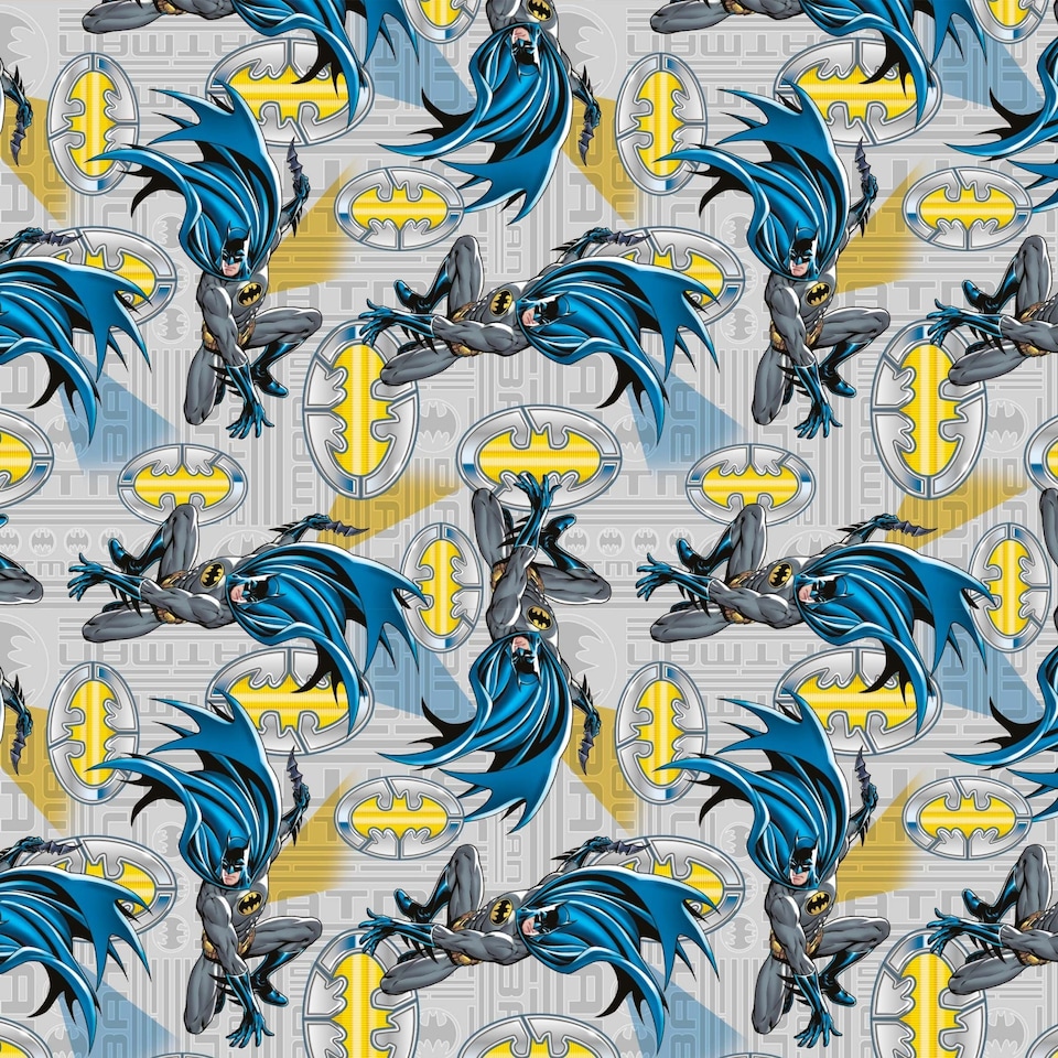 image 1 of Batman 2 Sheets & 2 Tags Gift Wrap