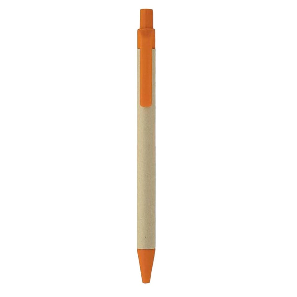 image 1 of MidOcean Cartoon Paper Ballpoint Pen - Orange - One Size