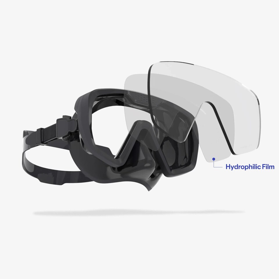 image 1 of Decathlon Anti-Fog Diving Mask 100 With Silicone Strap