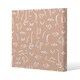 image 1 of line drawing abstract faces (Canvas Print) 101 x 101 x 4cm