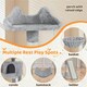 image 4 of Yaheetech  177 cm Multilevel Cat Tree with Condo Light Grey