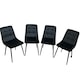 image 1 of Dining Chairs Set of 4 Black Velvet Kitchen chairs Black