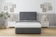 image 2 of Sloomy Ashford Armour Coniston Divan Bed Base 4 Drawers With 26 Inch Strutted Headboard & 12 Inch Matching Footboard | Grey | Armour | King | 1