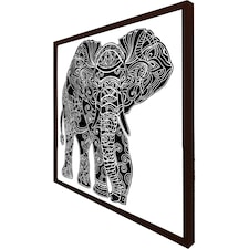 Elephant silhouette (Picture Frame) Brown | S