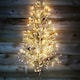 image 3 of 3ft Warm White Christmas Tree Starburst 296 LED Garden Lights Outdoor Decoration