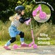 image 4 of Zinc Two Wheeled Folding Light Up Explorer Scooter - Unicorn with Tassels